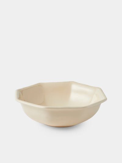 Maison Pichon Uzès - Louis XVI Hand-Glazed Ceramic Salad Bowl - White - ABASK - 