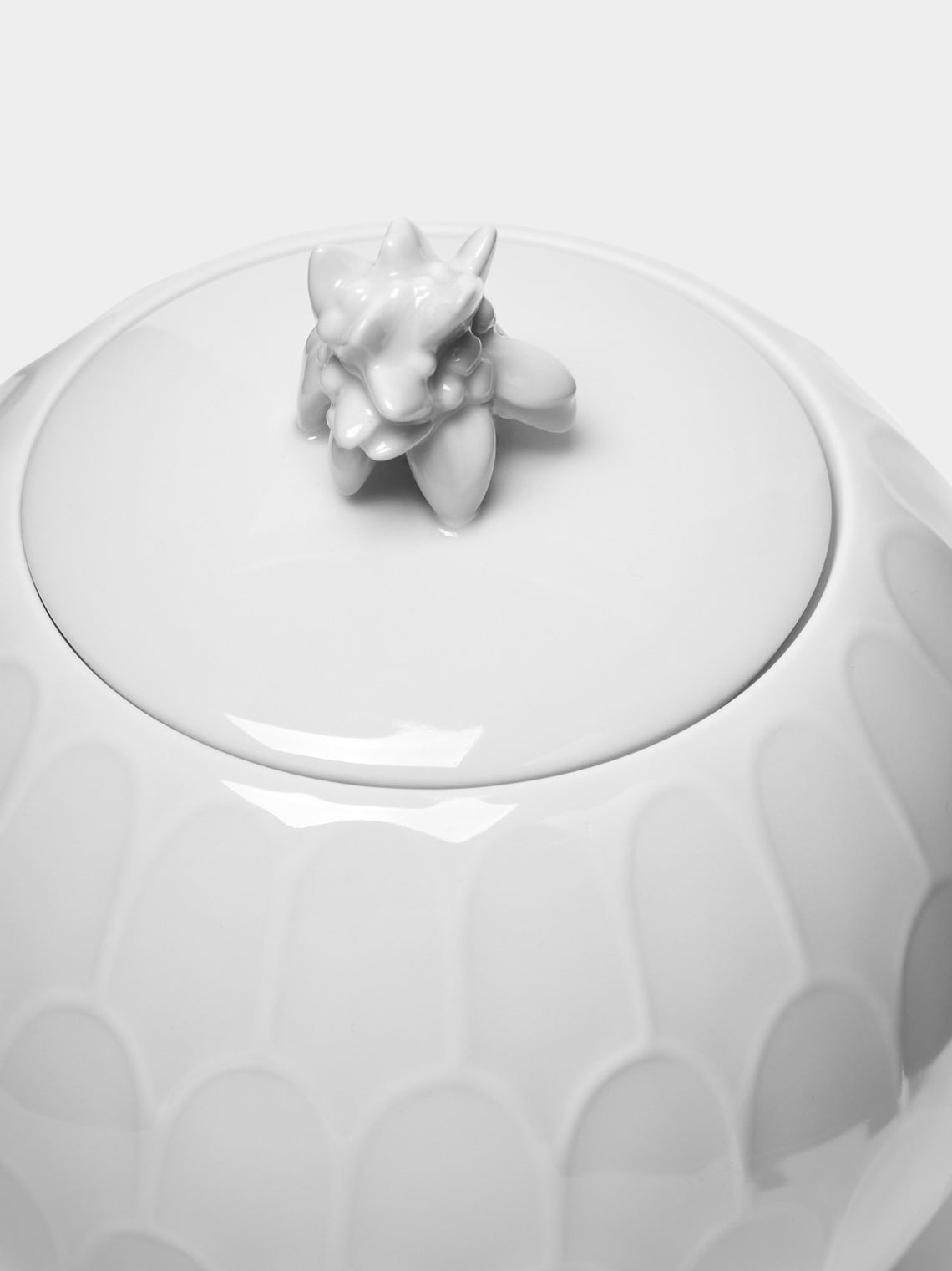 Augarten - 1929 Josef Hoffmann Atlantis Porcelain Sugar Bowl -  - ABASK