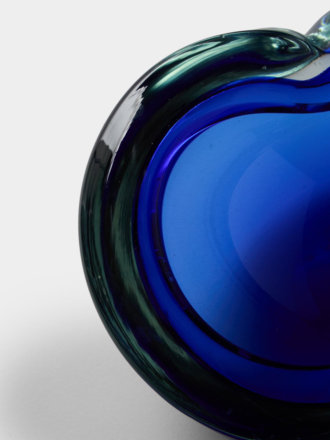 Antique and Vintage - 1970s Murano Glass Ashtray - Blue - ABASK