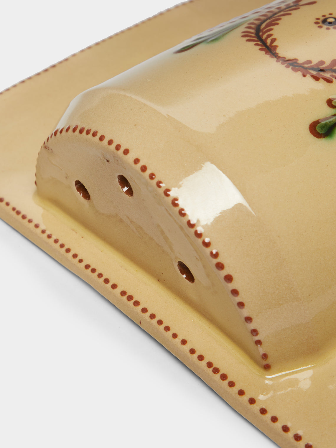 Poterie d’Évires - Flowers Hand-Painted Ceramic Single Utensil Holder -  - ABASK