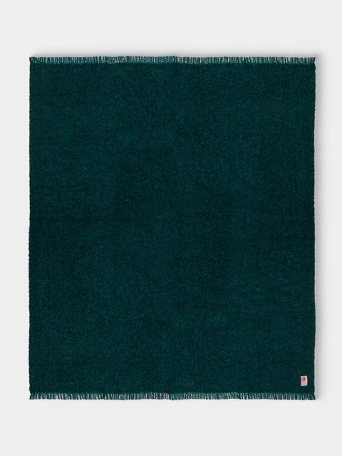 Brun de Vian-Tiran - Cirrus Handwoven Mohair Throw (71in/1.8m) - Blue - ABASK - 