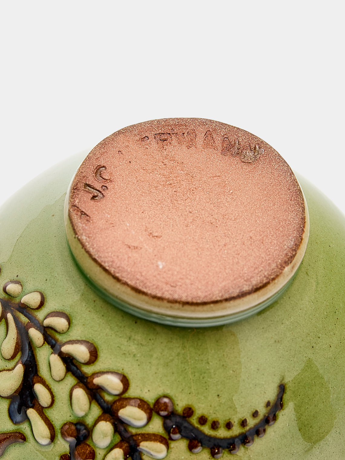 Poterie d’Évires - Flowers Hand-Painted Ceramic Petit Bowls (Set of 6) - Green - ABASK