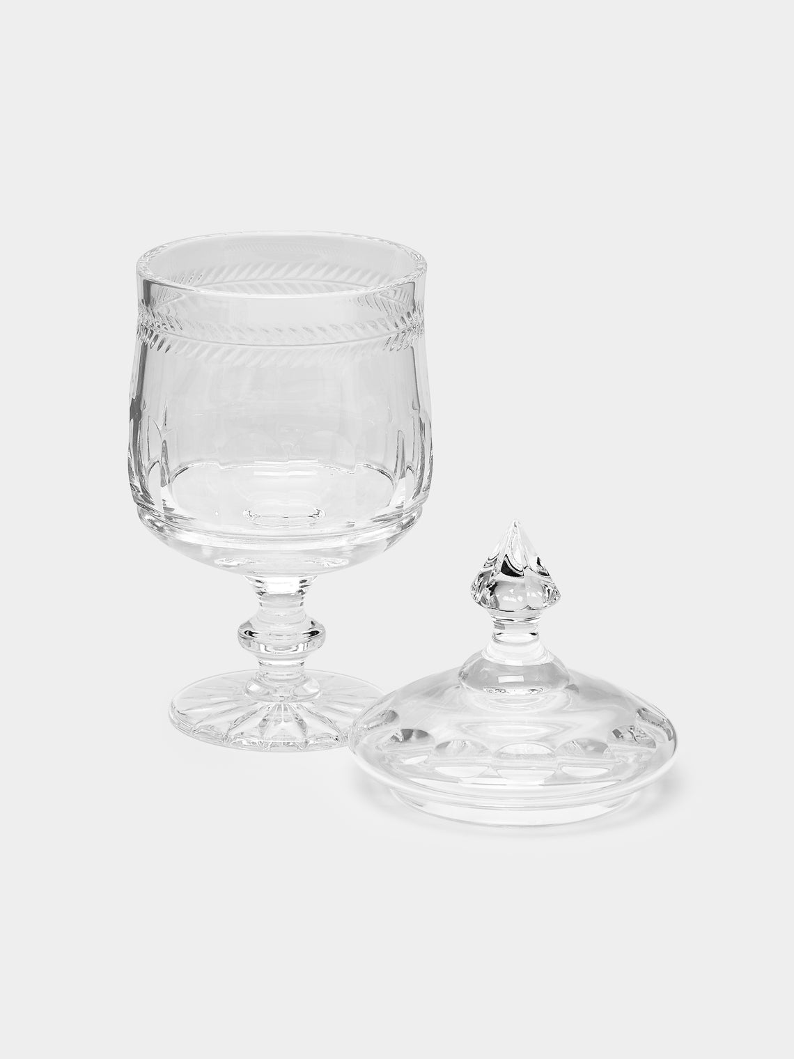 Cristallerie De Montbronn - Chenonceaux Hand-Blown Crystal Candy Jar -  - ABASK