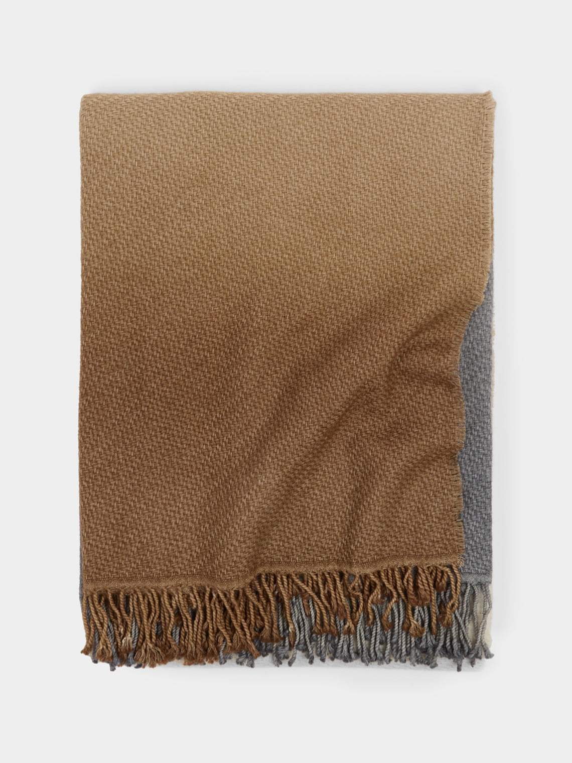 Alonpi - Soleil Cashmere Blanket (75in/1.9m) - Gray - ABASK