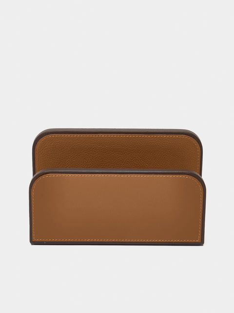Giobagnara x Poltrona Frau - Leather Envelope Holder - Tan - ABASK - 