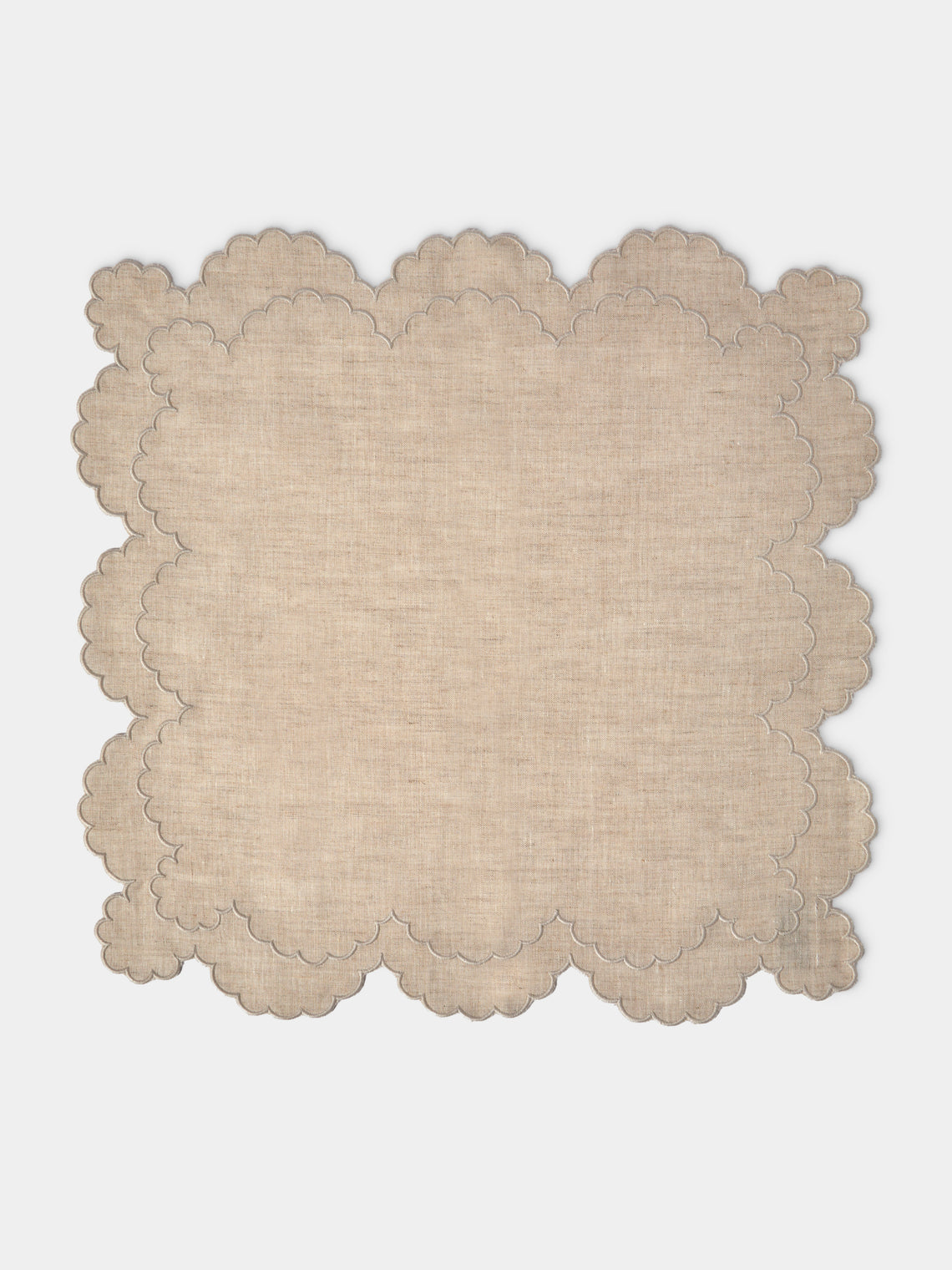 Los Encajeros - Bilbao Linen Placemats (Set of 4) - Natural - ABASK - 
