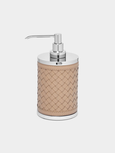 Riviere - Woven Leather Soap Dispenser - Tan - ABASK - 