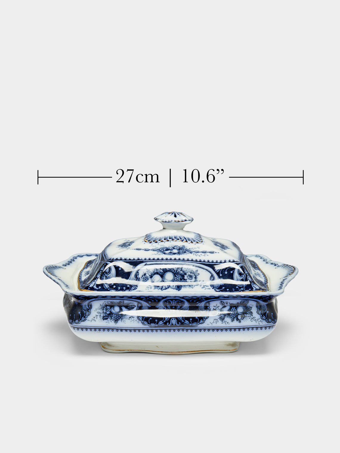 Antique and Vintage - 1900s Hand-Painted Ceramic Tureen -  - ABASK