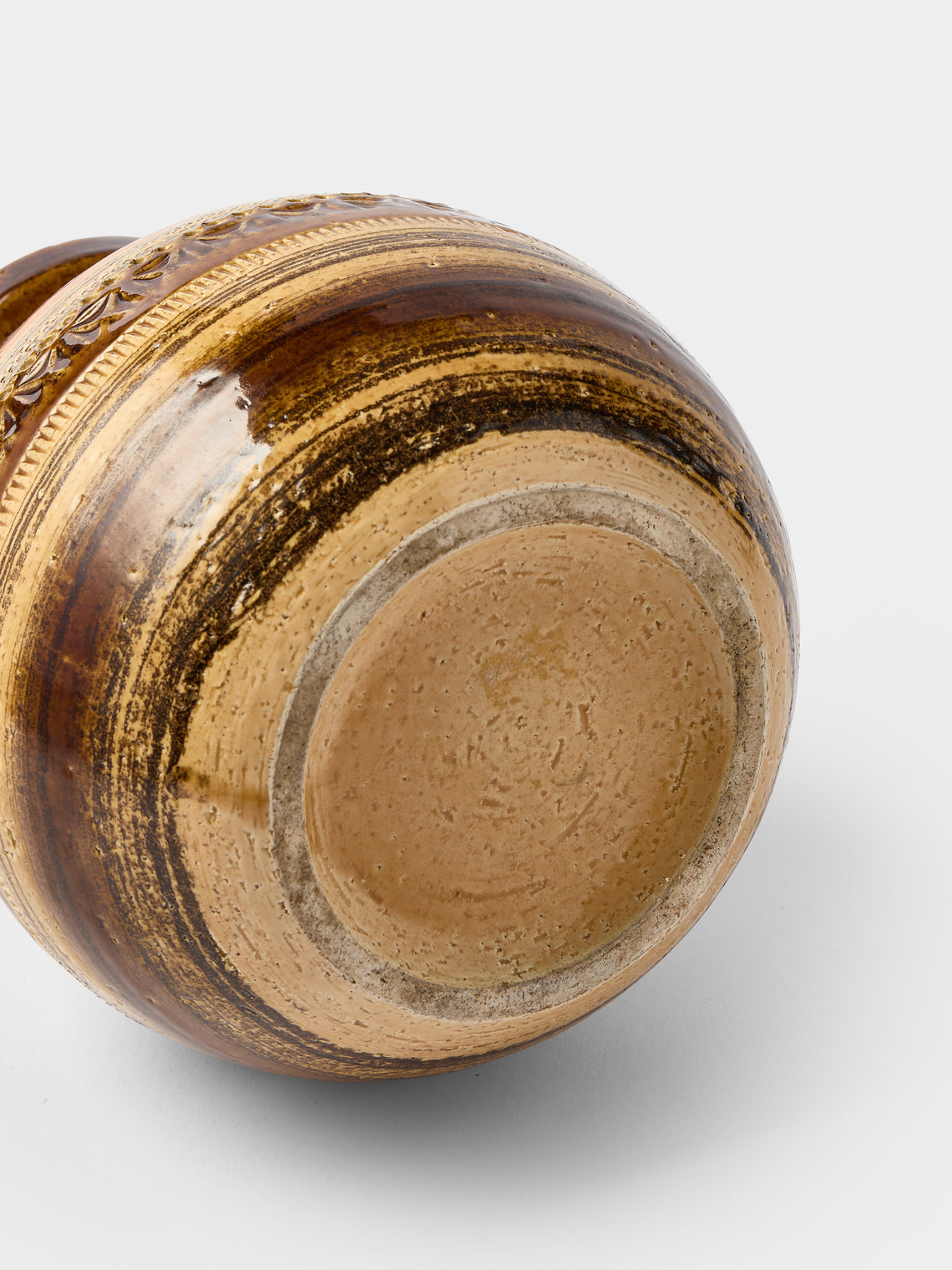 Antique and Vintage - 1970s Bitossi Ceramiche Sahara Ceramic Vase (8in/21cm) - Brown - ABASK