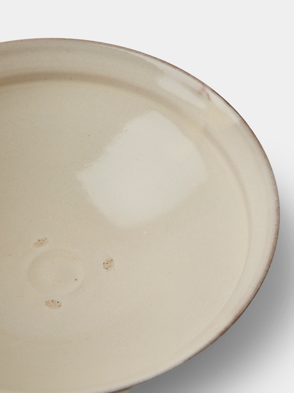 Fuminari Araga - Kohiki Slipware Shallow Bowls – 8in/21cm (Set of 4) - White - ABASK