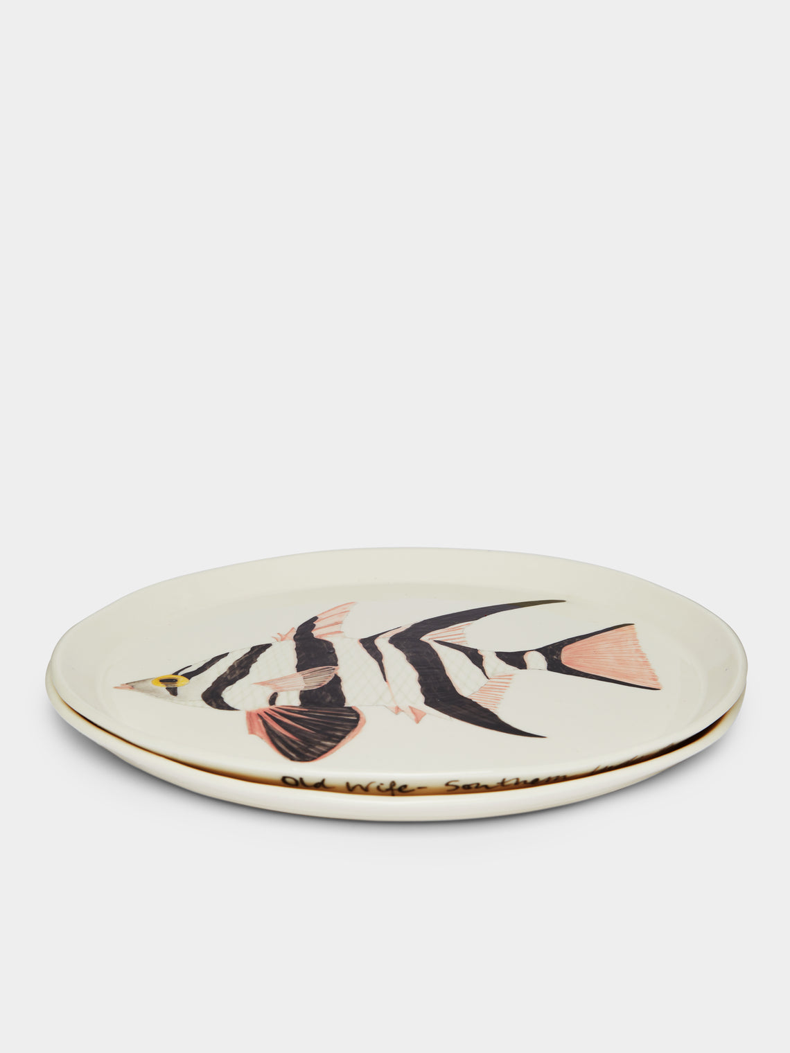 Casa Adams - Fish Hand-Painted Porcelain Dinner Plates (Set of 2) -  - ABASK