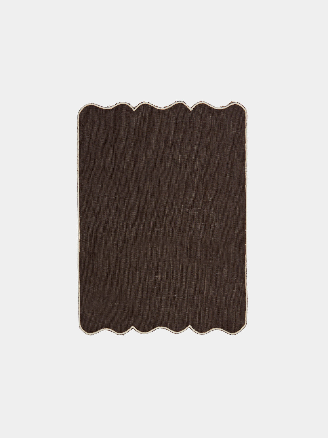 Los Encajeros - Valver Embroidered Linen Cocktail Napkins (Set of 6) -  - ABASK - 