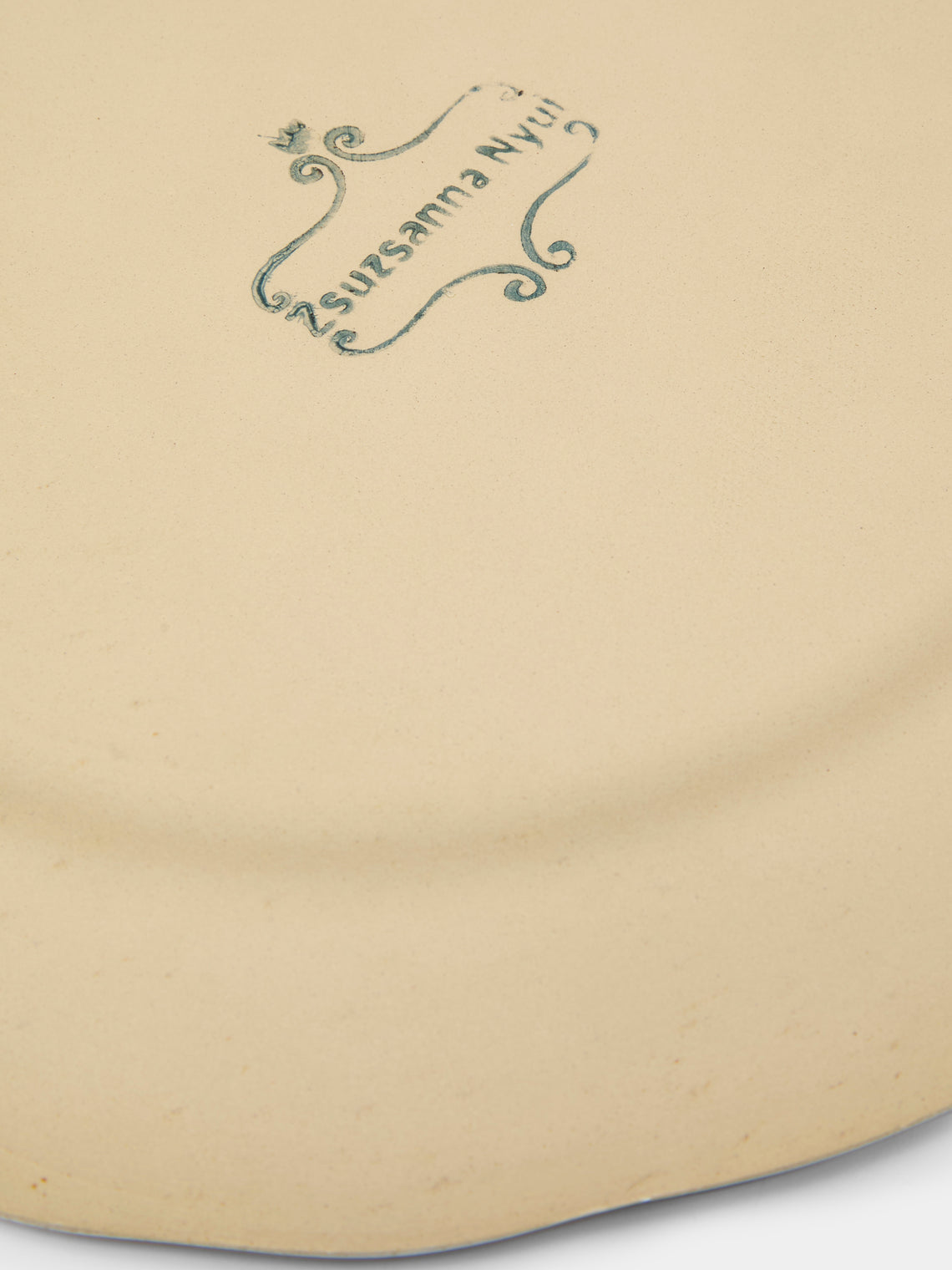 Zsuzsanna Nyul - Hand-Painted Ceramic Dinner Plates (Set of 4) -  - ABASK