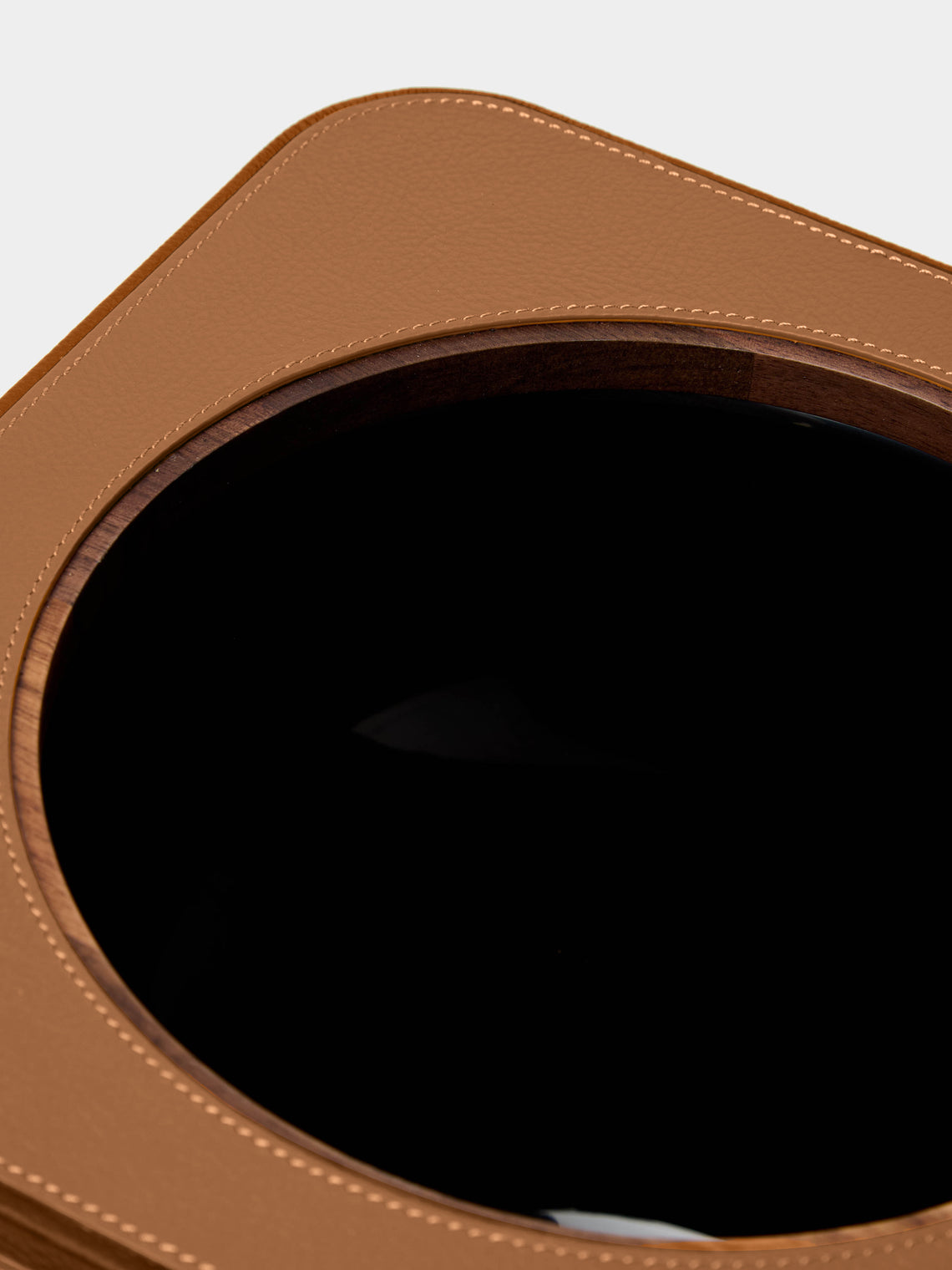 Giobagnara x Poltrona Frau - Leather Wastepaper Bin - Orange - ABASK