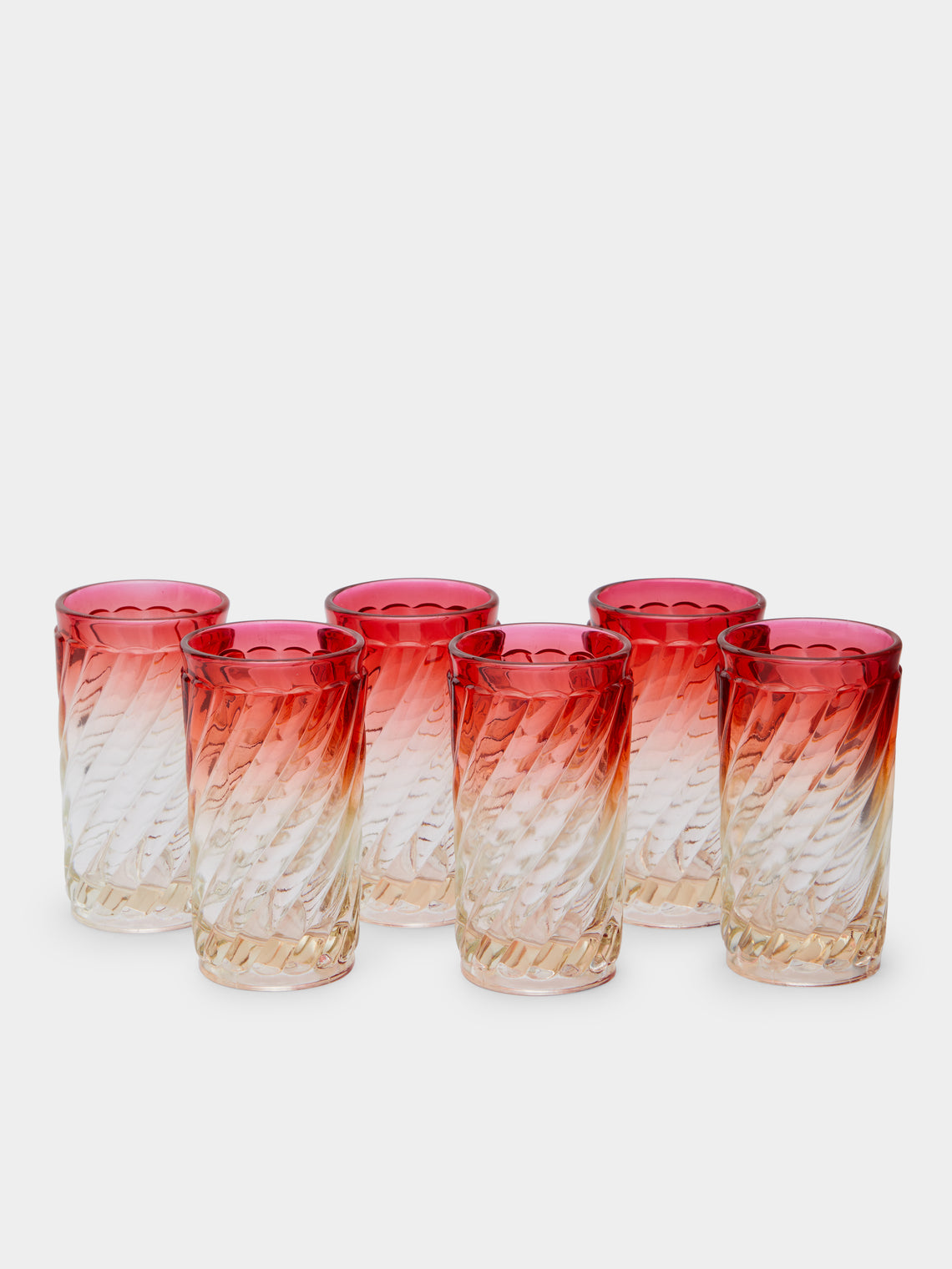 Antique and Vintage - 1920s Ombré Jug & Glasses (Set of 6) -  - ABASK