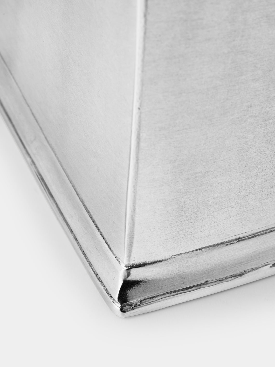 Cosi Tabellini - Toscana Pewter Tissue Box - Silver - ABASK