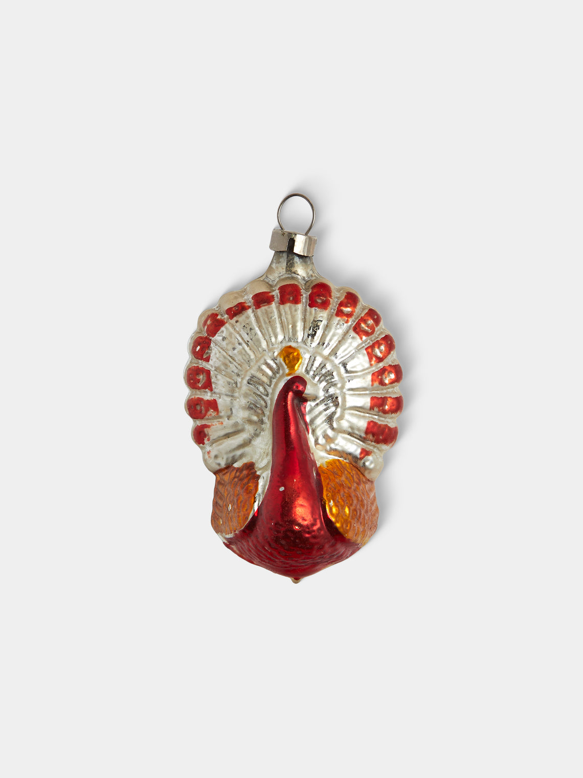 Antique and Vintage - Early-20th-Century Christmas Glass Baubles (Set of 12) - Red - ABASK