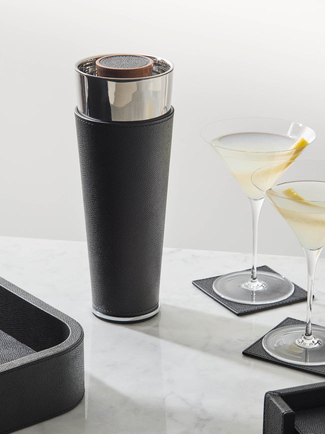 Giobagnara - Ocean Leather Cocktail Shaker - Black - ABASK