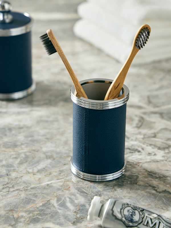 Giobagnara - Amalfi Leather Toothbrush Holder -  - ABASK