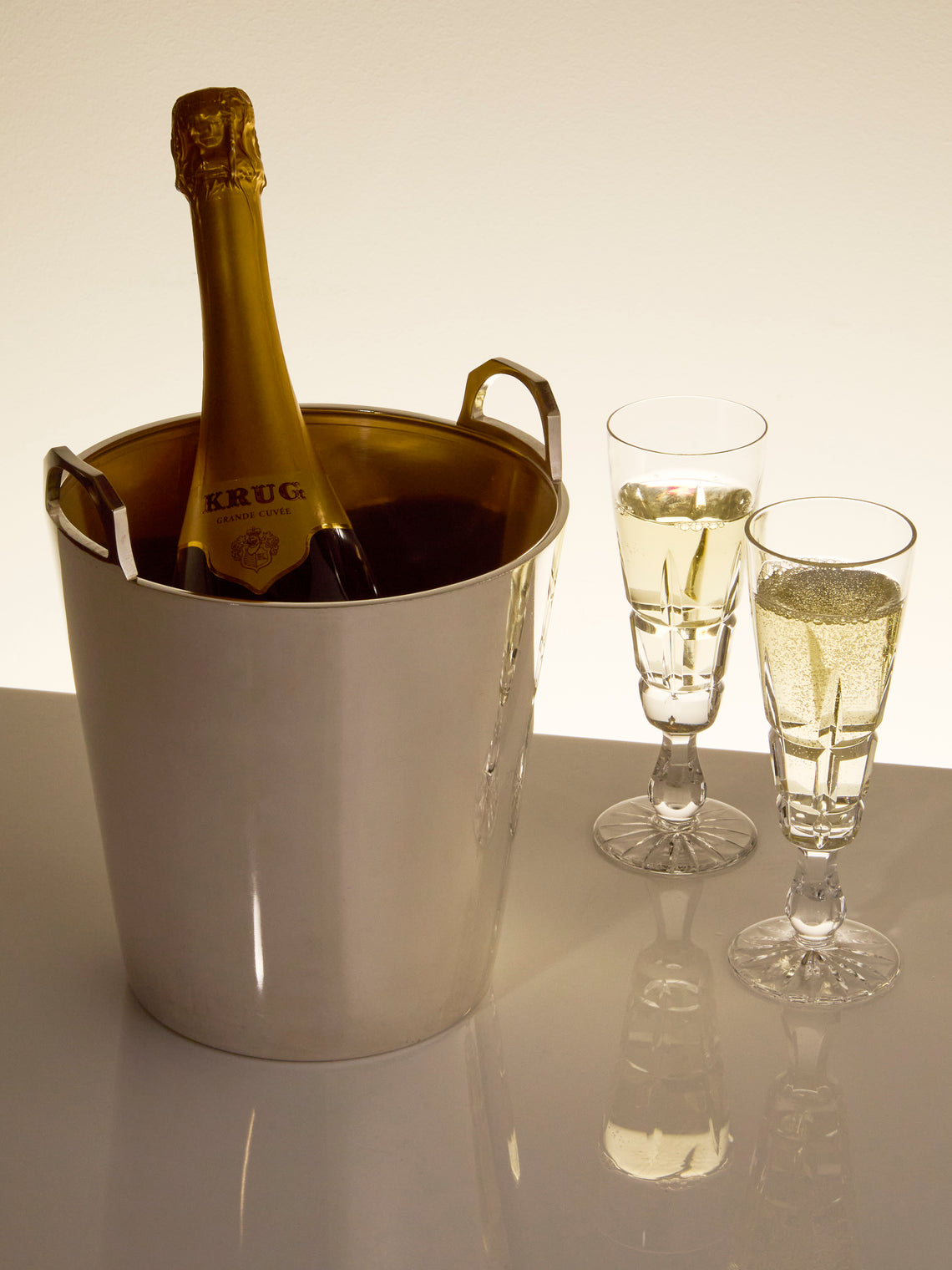 Antique and Vintage - 1960s Silver-Plated Champagne Bucket - Silver - ABASK