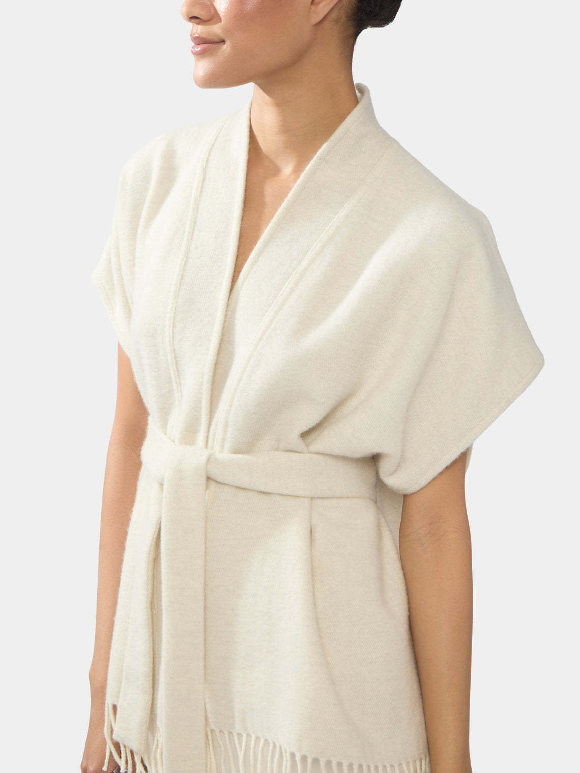 Women's Double-Faced Cashmere Gilet | One Size