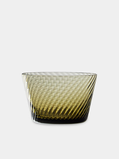 Mun Deluxe Brand Venezia - Torsé Hand-Blown Glass Dessert Bowls (Set of 6) - Green - ABASK- 