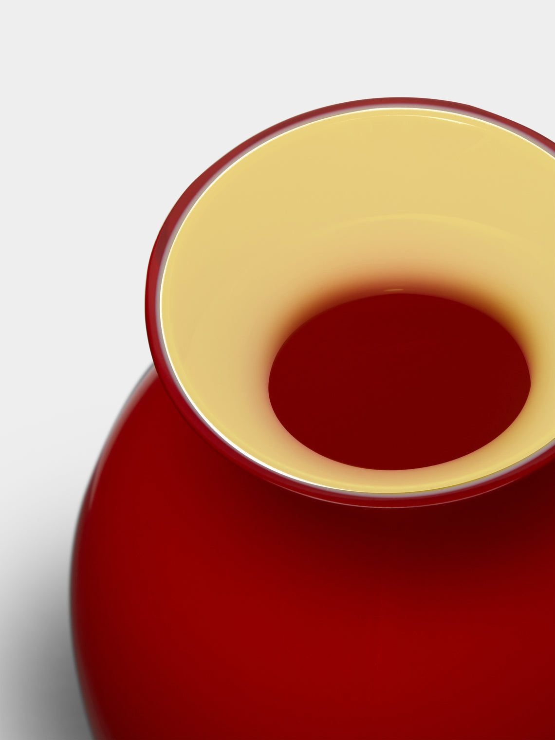 NasonMoretti - Antares Hand-Blown Murano Glass Bud Vase (5.5in/14cm) - Red - ABASK