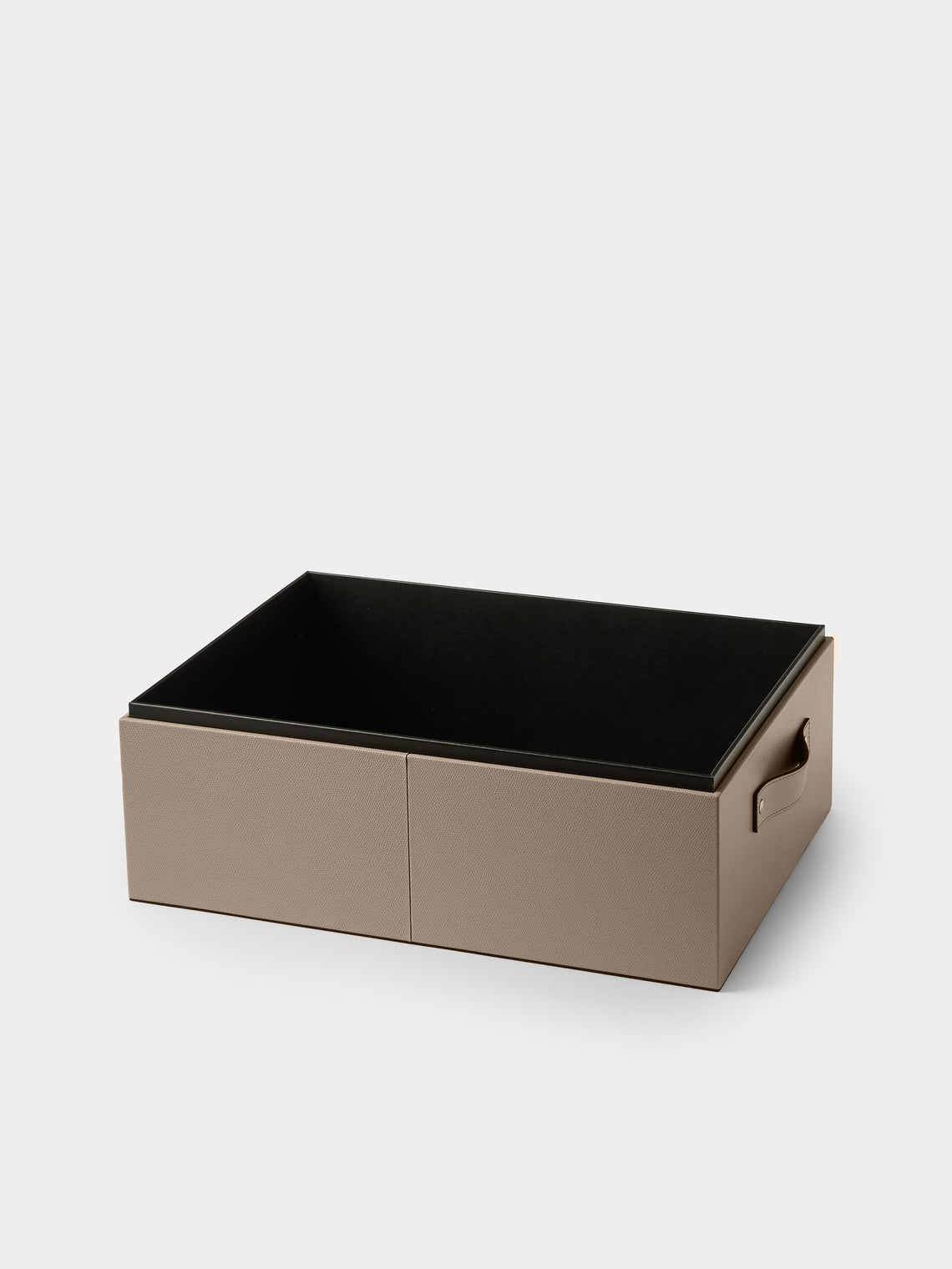 Pinetti - Avio Leather Large Storage Box - Taupe - ABASK