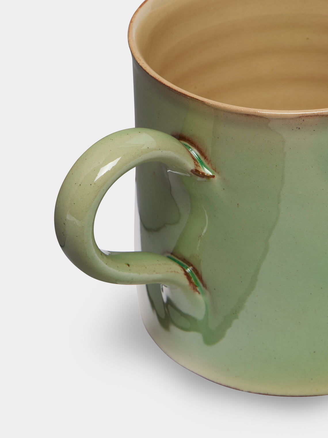 Poterie d’Évires - Birds and Flowers Hand-Painted Ceramic Mugs (Set of 4) -  - ABASK