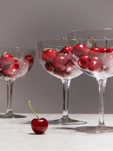 Antique and Vintage - 1930s Baccarat Crystal Large Coupes (Set of 9) -  - ABASK