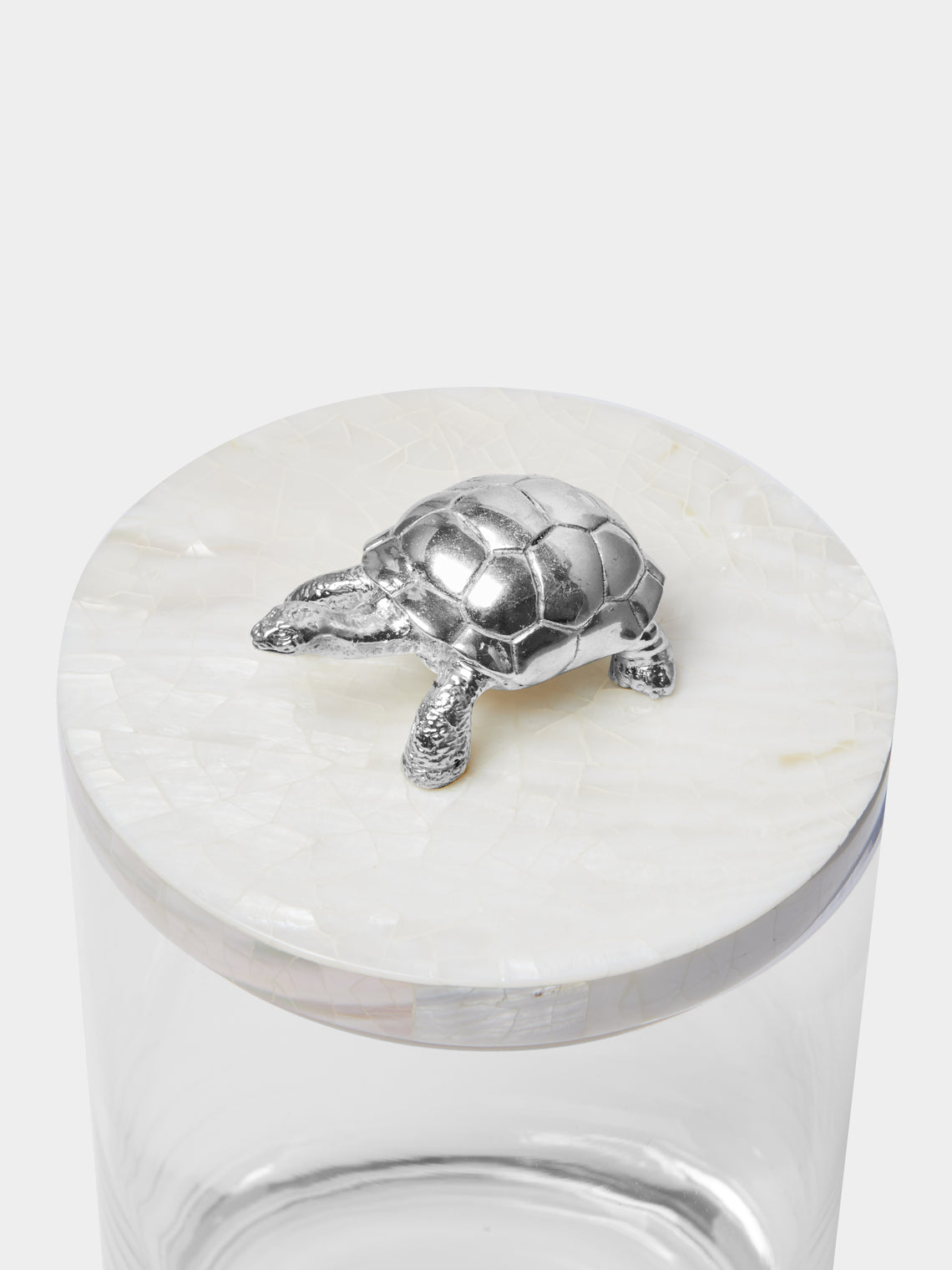 Objet Luxe - Silver-Plated, Shell and Glass Jar -  - ABASK