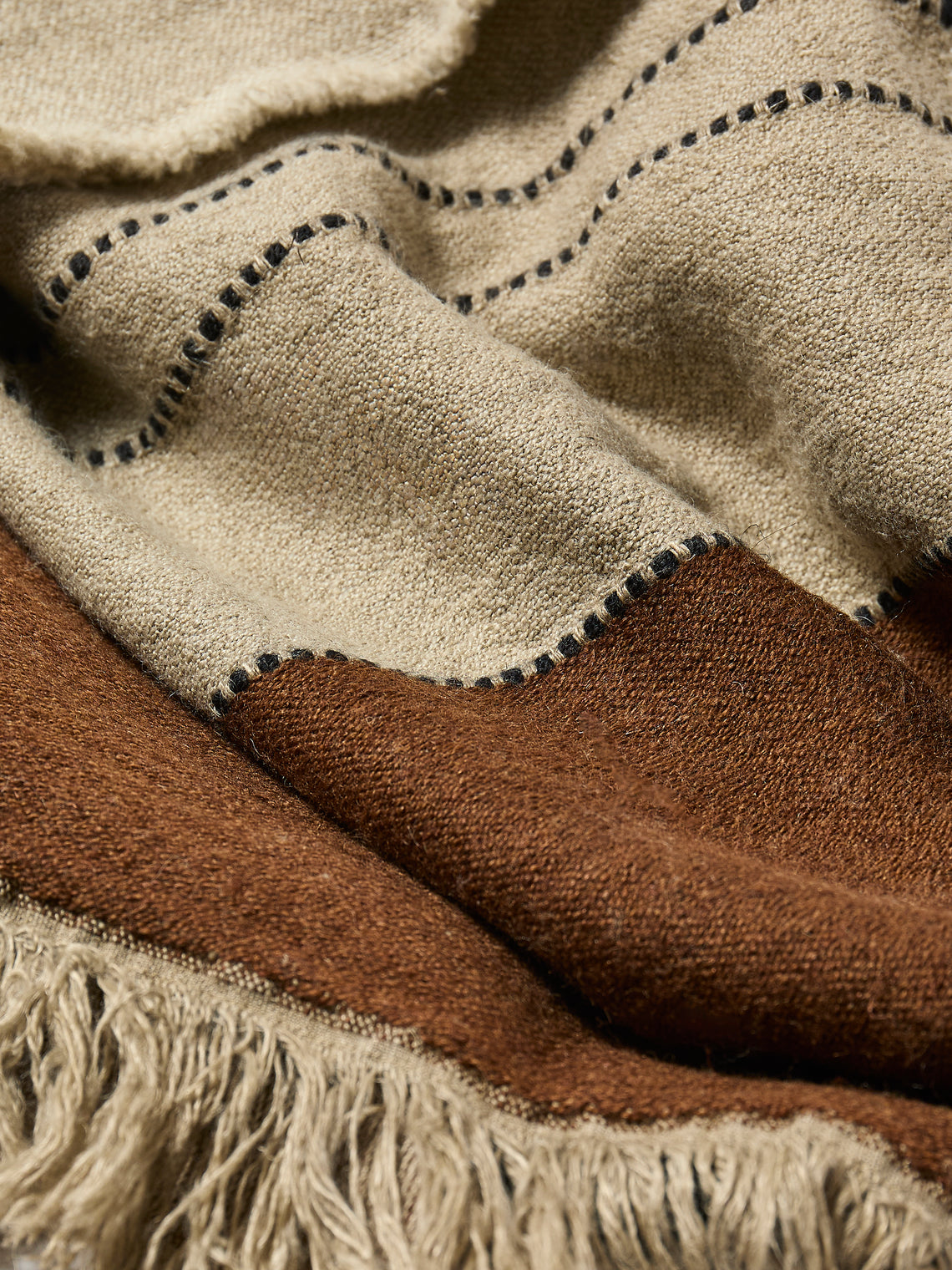 Libeco - Foundry Belgian Linen Throw (86.5in/2.2m) - Beige - ABASK