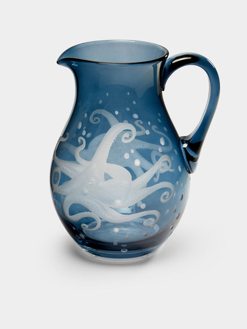 Artel - Sea Life Hand-Engraved Crystal Jug -  - ABASK - 