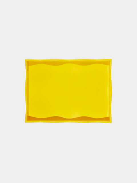 The Lacquer Company - Belles Rives Lacquered Small Tray - Yellow - ABASK - 