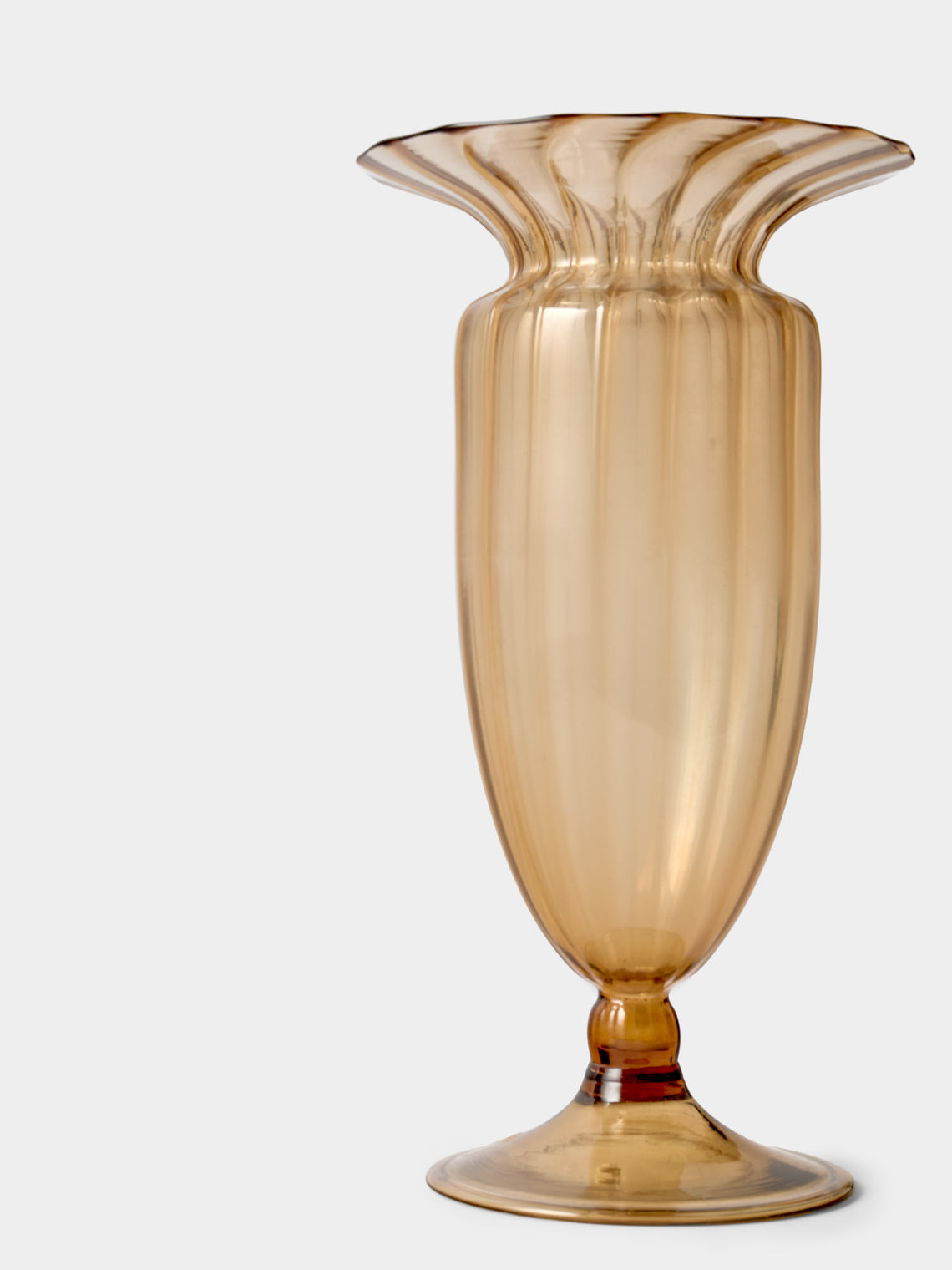 Antique and Vintage - Mid-Century Murano Glass Vase - Gold - ABASK