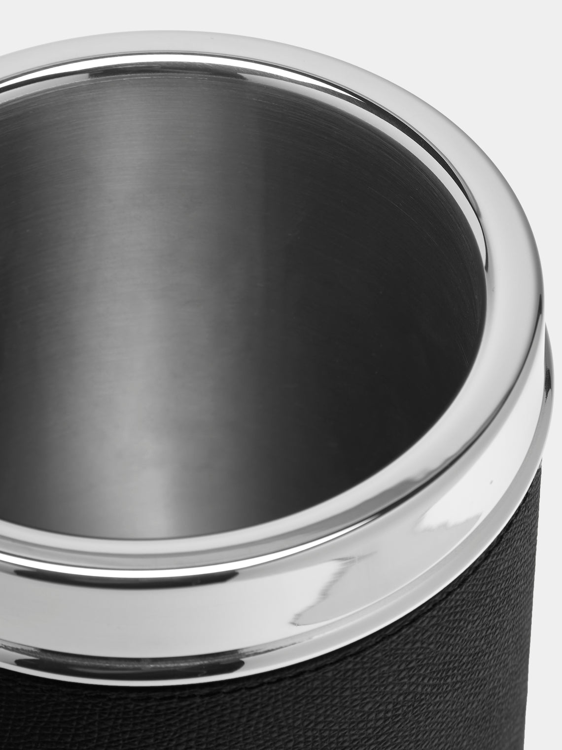 Giobagnara - Ocean Leather and Steel Bottle Cooler - Black - ABASK