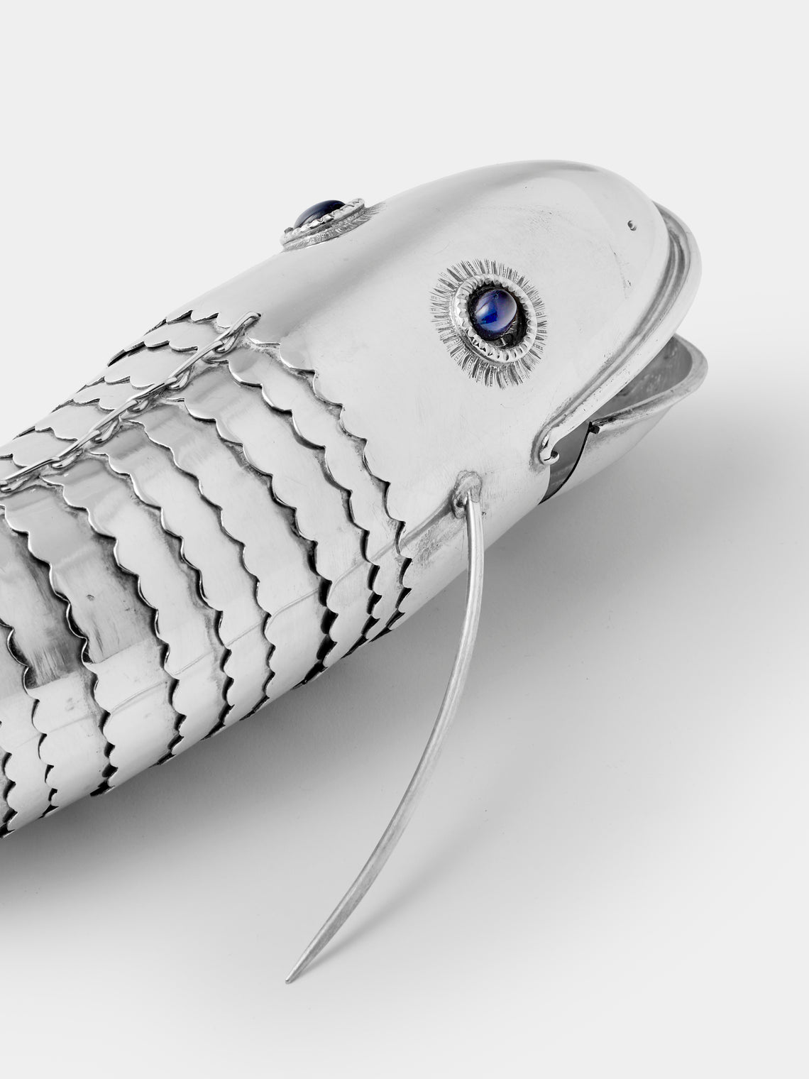 Antique and Vintage - 1930s Solid Silver Articulating Fish - Silver - ABASK