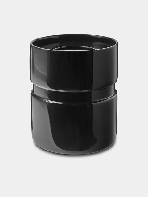 The Lacquer Company - Rita Lacquered Ice Bucket - Black - ABASK - 