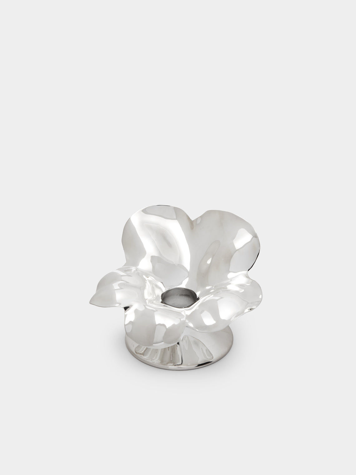 De Vecchi - Flor Bugia Silver-Plated Mini Candle Holder -  - ABASK - 