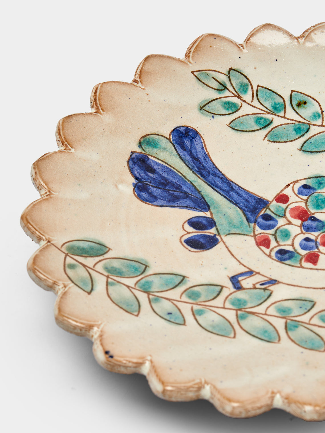 Anut Cairo - Chirpy Hand-Painted Ceramic Cake Plate -  - ABASK
