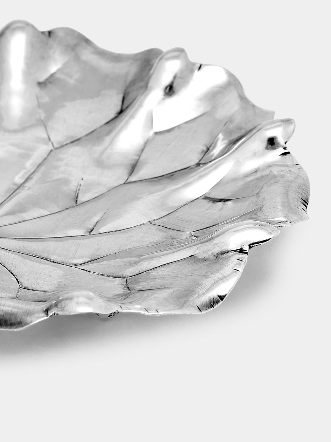 Antique and Vintage - 1970s Buccellati Solid Silver Geranium Leaf - Silver - ABASK