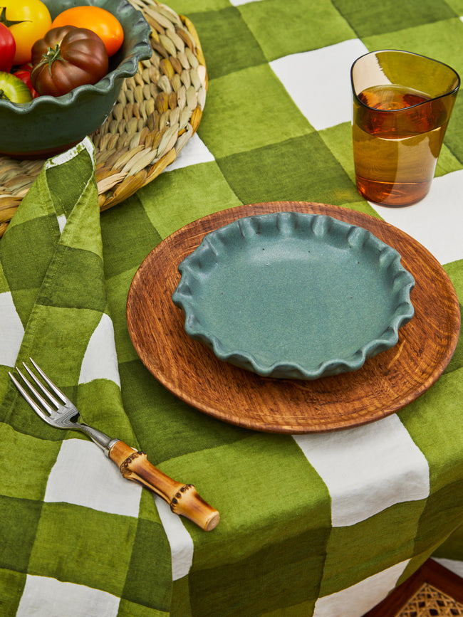 Perla Valtierra - Hand-Glazed Ceramic Dessert Plates (Set of 4) -  - ABASK