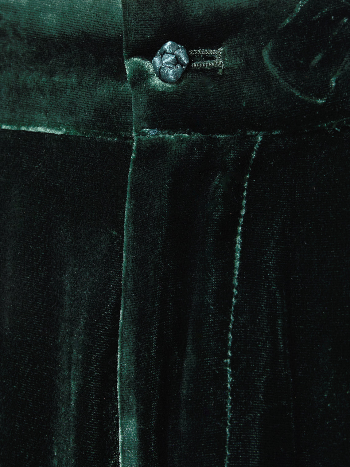 Yali Milano - Women's Velvet Trousers | Size: S - Green - ABASK