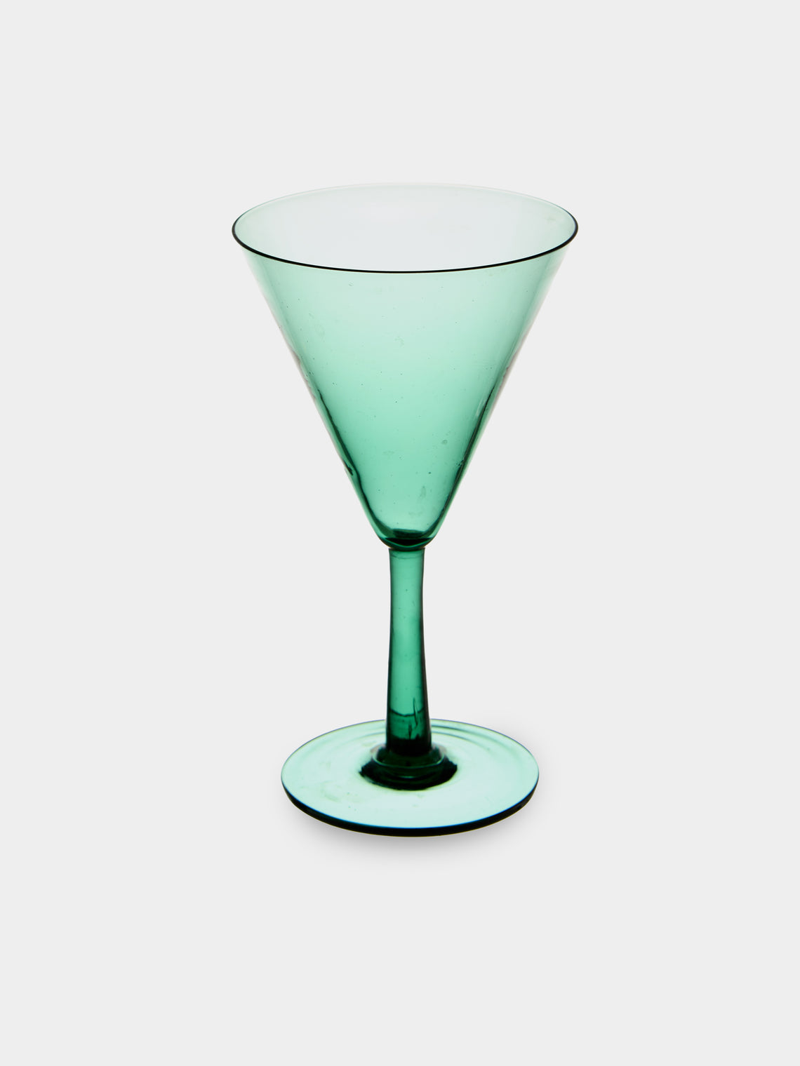 Antique and Vintage - 1930s Venetian Wine and Liqueur Glasses (Set of 12) - Green - ABASK