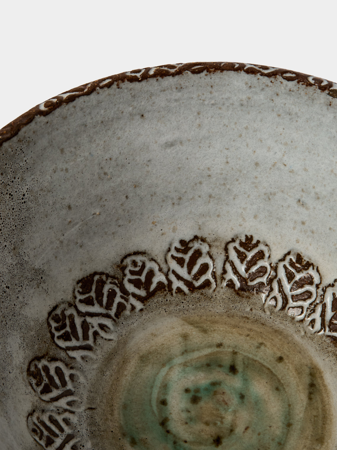Antique and Vintage - 1950s Robert Thiry Ceramic Bowl - Gray - ABASK