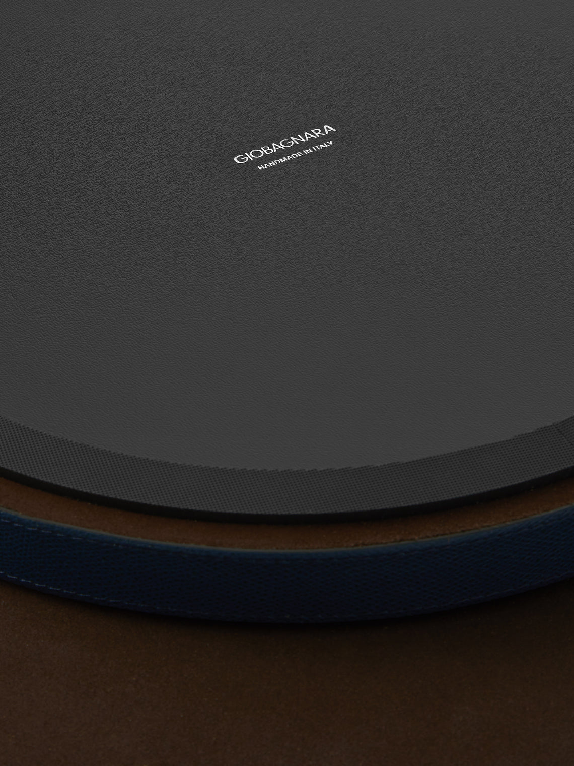 Giobagnara - Neptune Leather Lazy Susan - Navy - ABASK