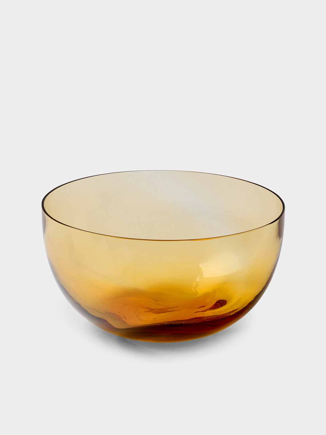NasonMoretti - | Set of 6 | Idra Hand-Blown Murano Glass Dessert Bowls - Yellow - ABASK