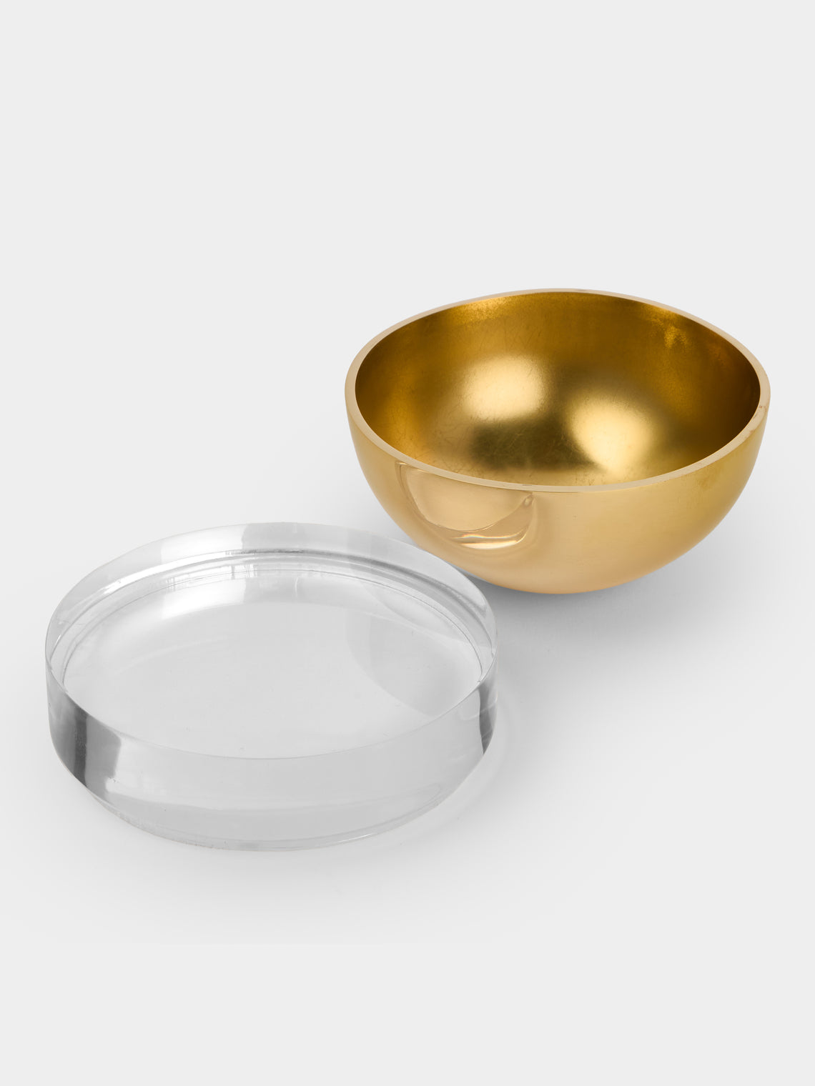 AnObjct - Sfera Sun Brass Large Lidded Bowl - Gold - ABASK