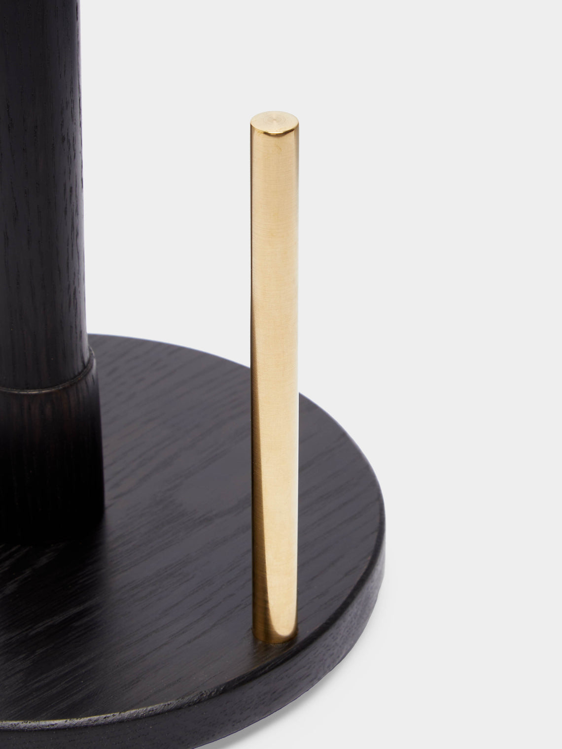 The Wooden Palate - Ebonised Oak Paper Towel Holder -  - ABASK