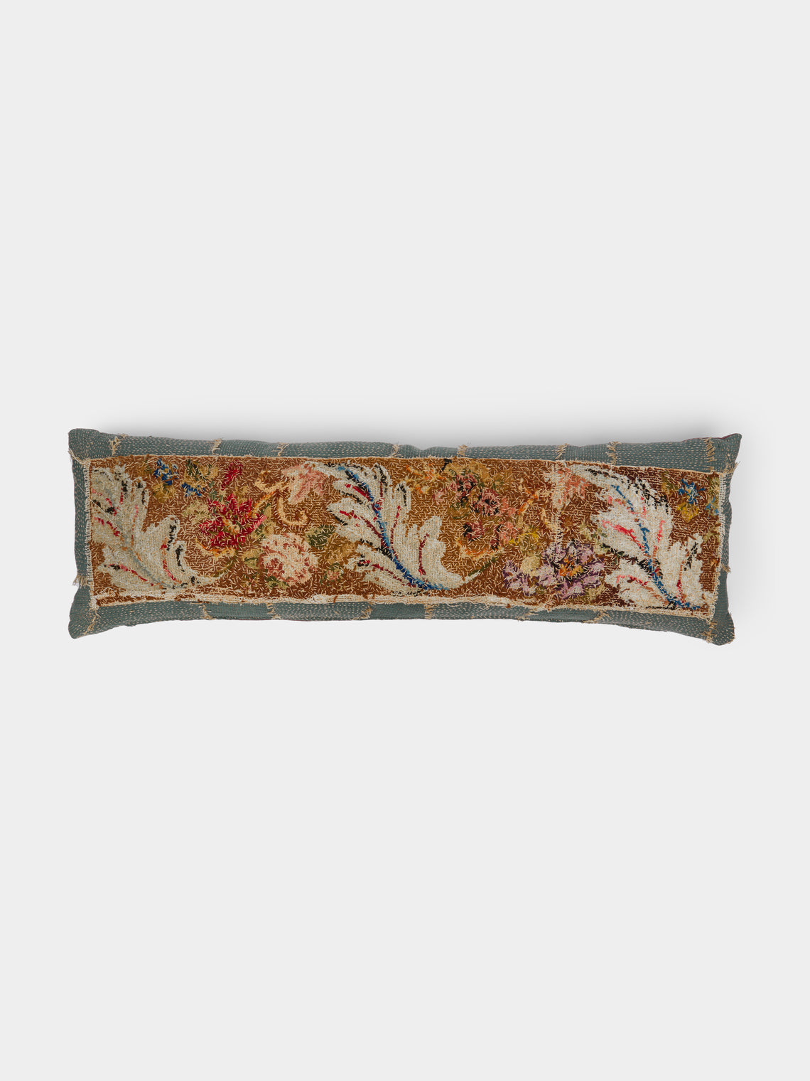 By Walid - 19th-Century Needlepoint Wool and Linen Cushion -  - ABASK - 